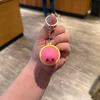 Keychain Steamed Bun Pendant Stress Relief Toy Portable Key Chain with Crisp Clicks