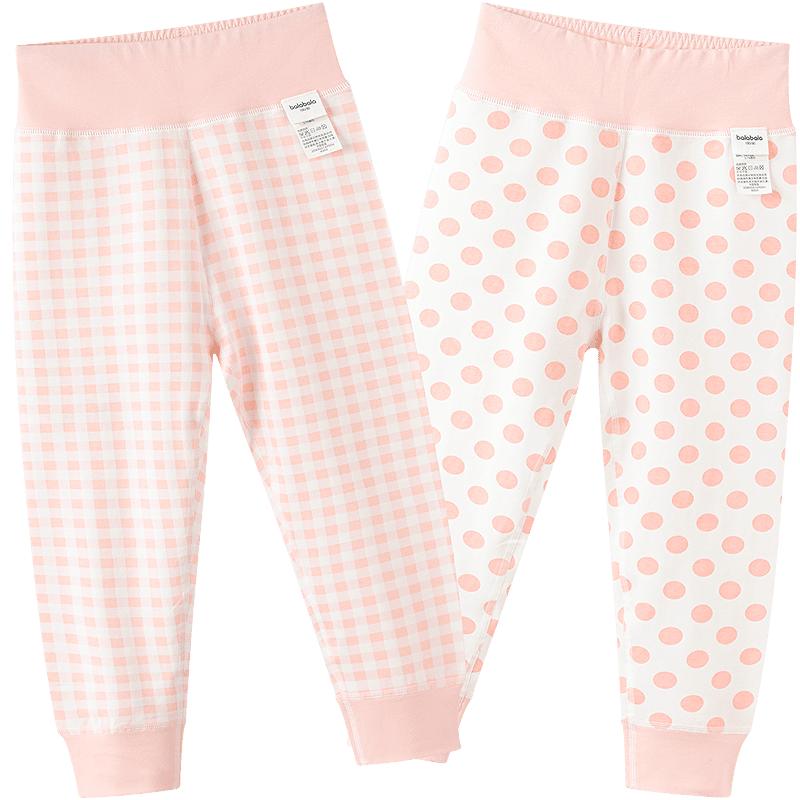 Balabala Girls  Plaid Cotton Thermal Leggings 90