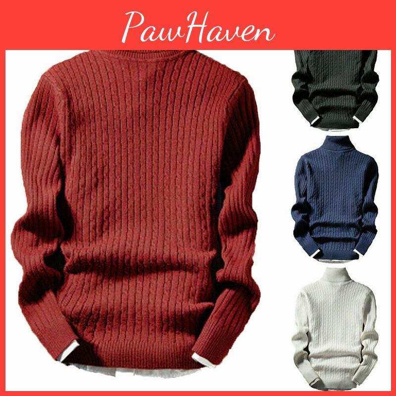 Men's Winter Slim Turtleneck Pullover Sweater For Casual Stylish Looks