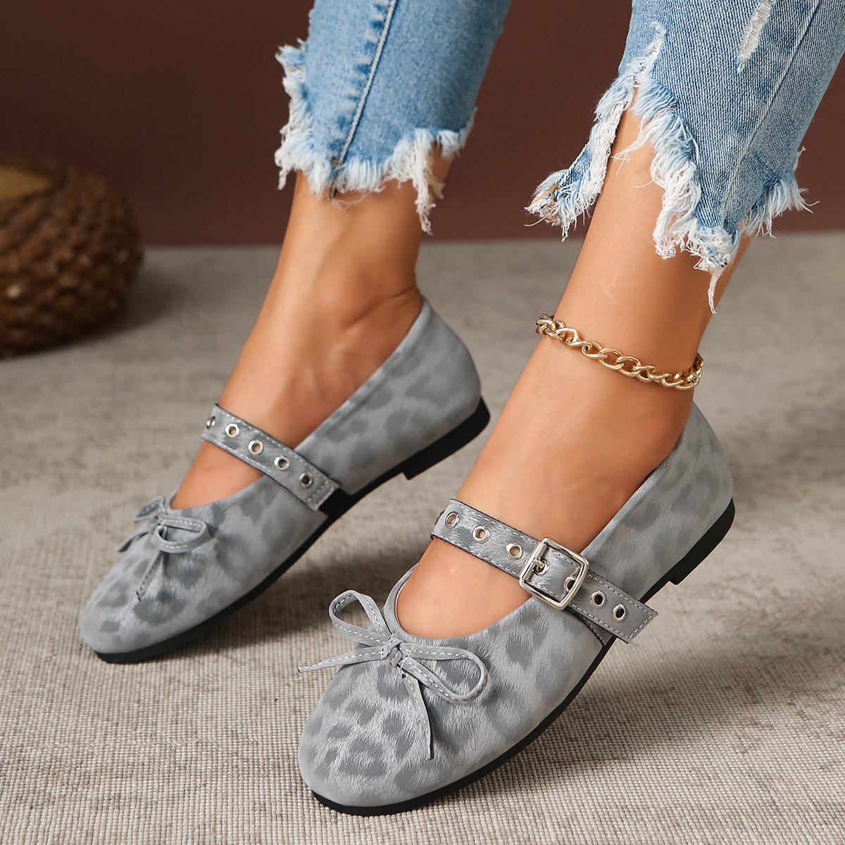 

Модные женские балетки с пряжкой-ремнем, удобные лоферы, классические туфли-лодочки с шелковым бантом, на низком каблуке, для женщин, легкие туфли Мэри Джейн 35 серый