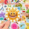 50 Biomedical Stickers New Product Biology Laboratory Children's Picture Recognition Puzzle Science Stickers