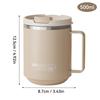 500ml Insulated Coffee Mug 304 Stainless Steel Double Wall Milk Coffee WIth Handle Leak-proof Drinking Cup Drinkware For Student