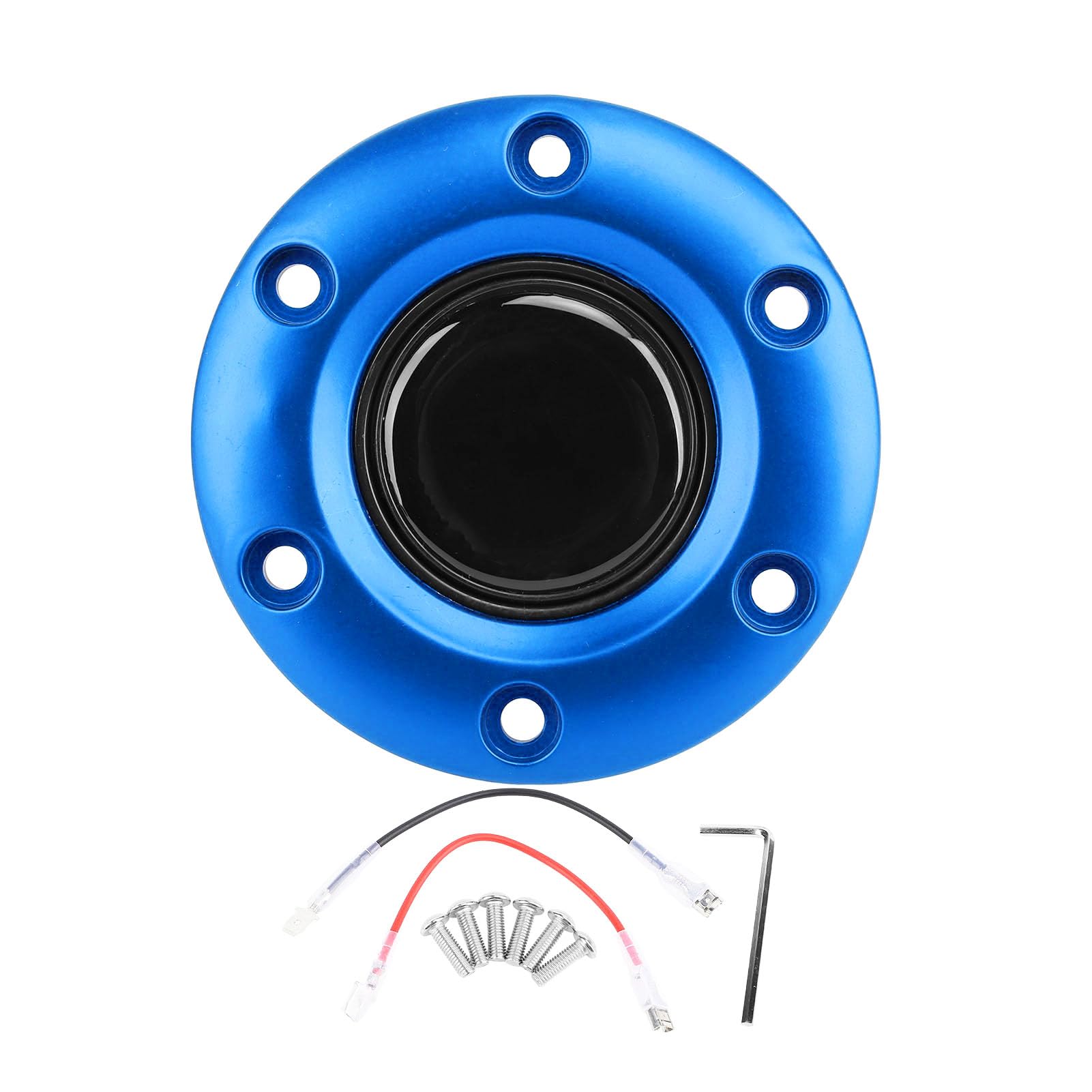 

Steering Wheel Center Cap, 6 Volt Car Steering Wheel Horn Button Cover, Snap-in ABS синій