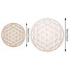 Flower Of Life Energy Mat Slice Wood Base Wooden Wall Sign Laser Cut Handmade Coasters Making Sacred Geometry Ornament Decor