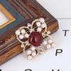Fashion Atmospheric Literary Pearl with Diamonds Brooch Pin Buckle Large Clothes Accessories Accessories Shawl Long-Lasting Color Exquisite Brooch