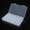 Removable 28 Grid Unloading Manicure Box Beaded Storage Box High Transparent Pp Empty Box Parts Storage Box With Lid Grid Box