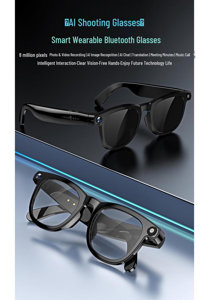 CY01 Smart Glasses: 5MP Camera, AI Translation, Voice Assistant, Local Recording