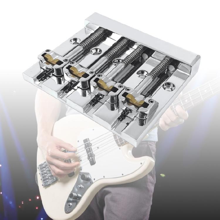 Direkter Ersatz-Basssteg Basszubehör Geeignet für 4-Saiten-Gitarren Verbesserung des Sustain und Metallkonstruktion