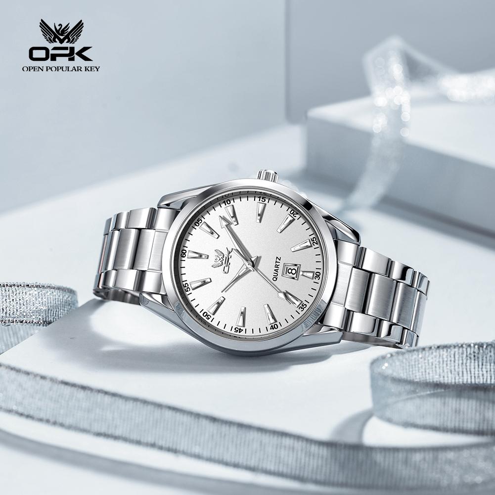 OPK Brand Cross-Border Business Waterproof Single Calendar Quartz Men's Watch 6088
