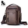 Bolsa de ombro crossbody de couro genuíno dos homens do vintage bolsa mensageiro para masculino pequena bolsa casual