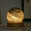 Luminous Glass Sphere 80MM LED Night Light USB Plug In Mini Planet Table Lamp Crystal Ball  Girls