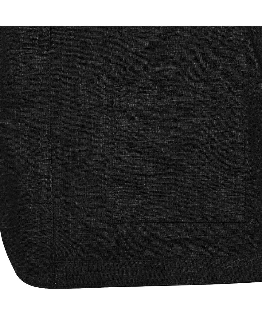 Sortie 8S Linen French Work Jacket (Black)