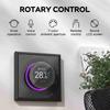 Smart Thermostat for Home 1.32in Screen WIFI Temperature Controller with 7 Ambient Lights for Water Heating