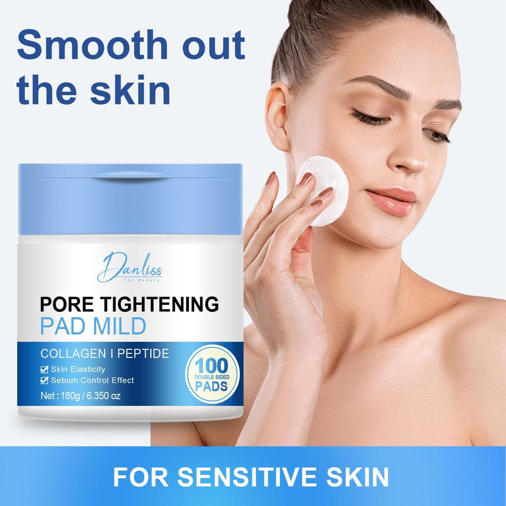 100PCS Exfoliating Pads for Dead Skin & Blackheads-Minimize Pores, Prevent Breakouts, Improve Skin Texture - Korean Skin Care