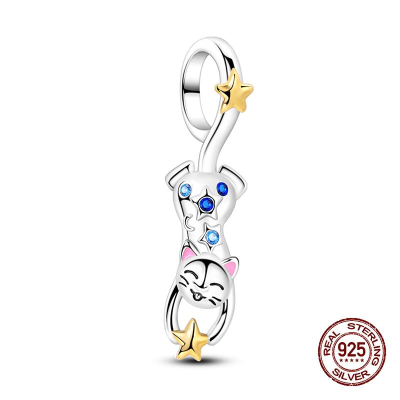 New Copper Bear Koala Family Fox Sweet Pet Charms Bead Fit 3Mmoriginal Bracelets Diy Jewelry Birthday Gift