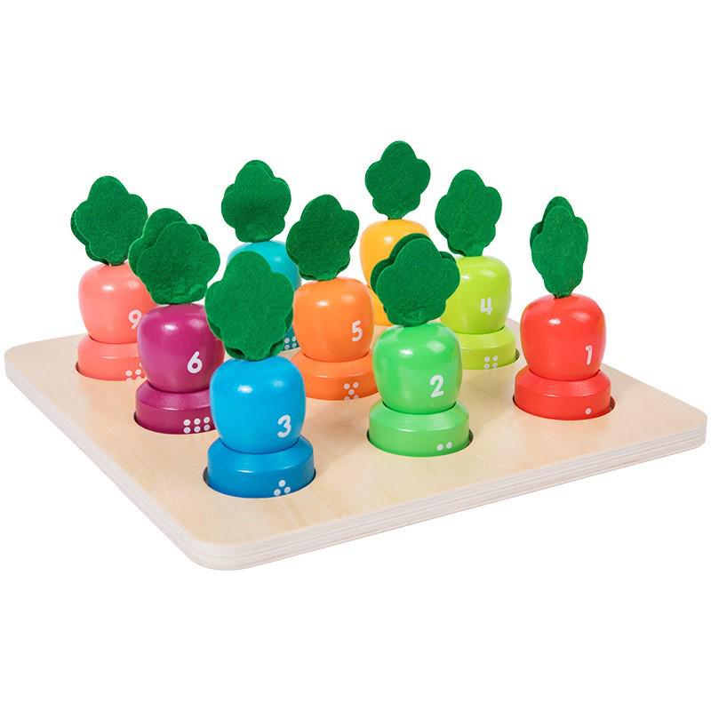 

Трансграничная деревянная детская игра-головоломка на сопоставление чисел и цветов