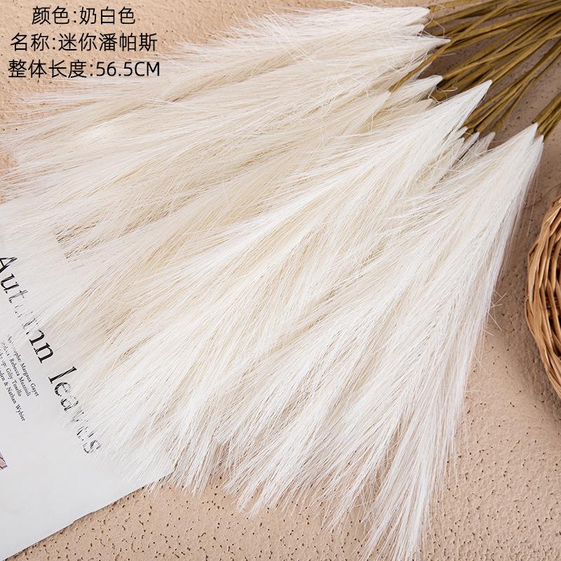 Artificial Flower Mini Pampas Reed Grass INS Wind Simulation Flower Manufacturer Home Decoration Wedding Wholesale
