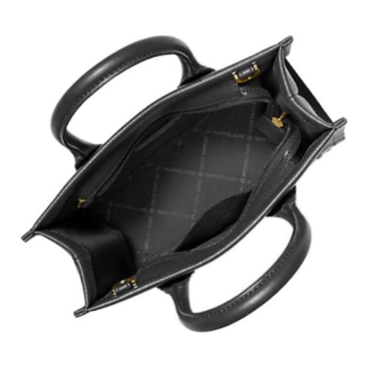 New MICHAEL KORS Mirella Leather Tote Bag Shopping Bag Handbag Shoulder Bag Crossbody Bag Small Size Women's Black 35F3G7ZC5L-BLACK