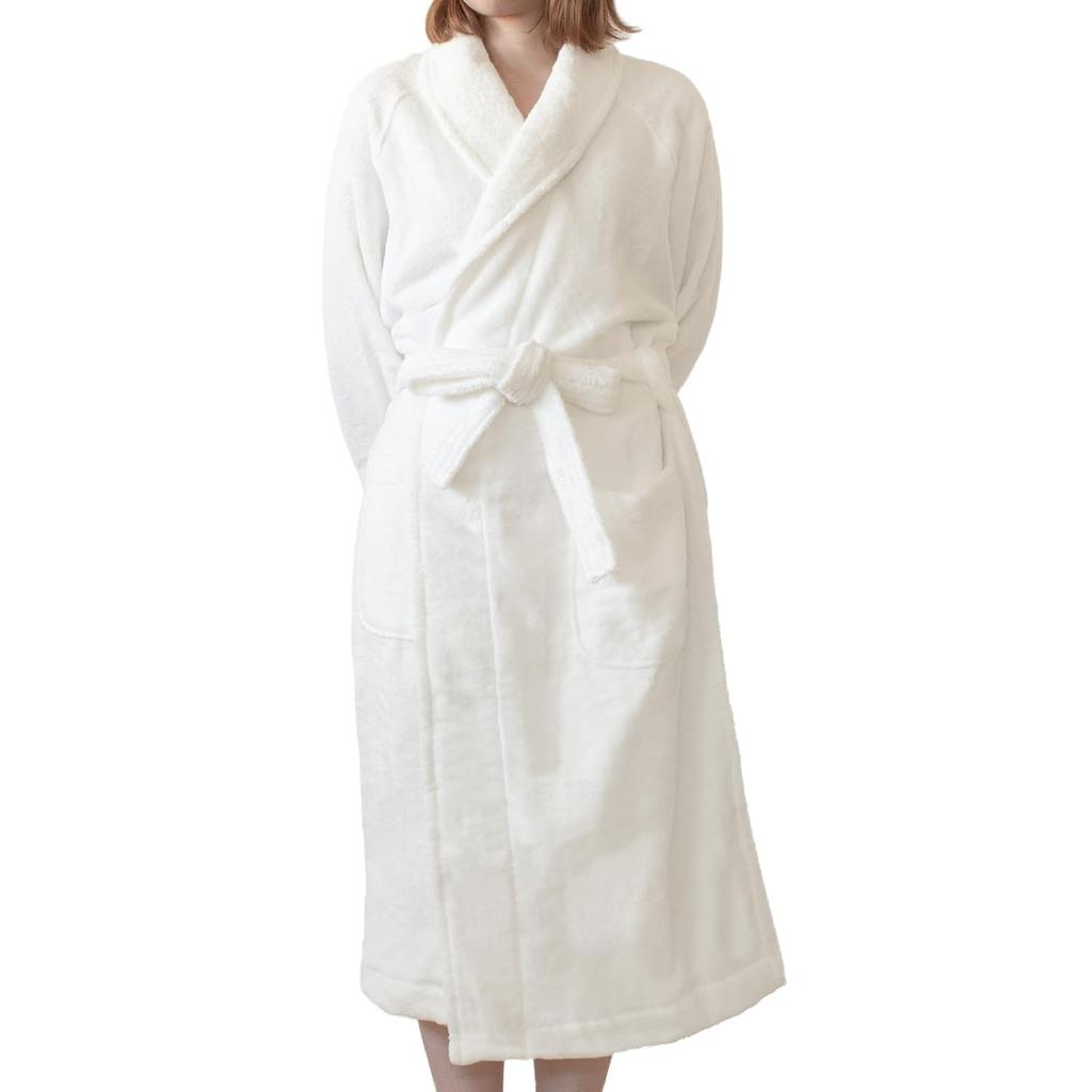 Bloom Bathrobe Scene Towel Fabric Cotton Absorbent Made in Japan Imabari-made - Women's & Men's - - 100% - Warm, - (Size M, Off-White)