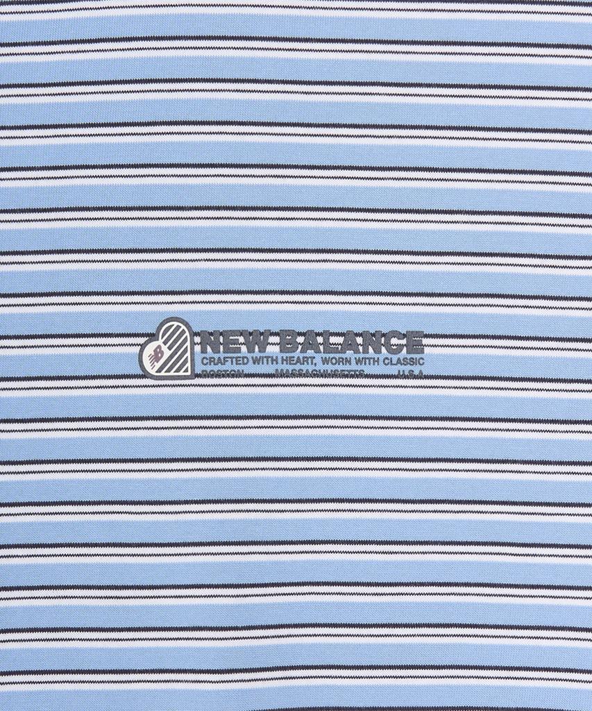 Nyuballanseu Nbneg2A113 / Uni Nb Heart Stripe Short Sleeve Tee (Graphic Light Blue)