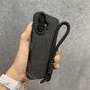 Matte Leather Magnetic Wrist Strap Case For For Iphone 17 16 Pro Max 13 15 12 11 14 Plus For Magsafe Camera Protection Soft Cover