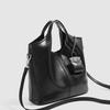 Popular niche soft leather handbag for women, 2025 new vintage fashion shoulder underarm bag, basket-style crossbody bag for women