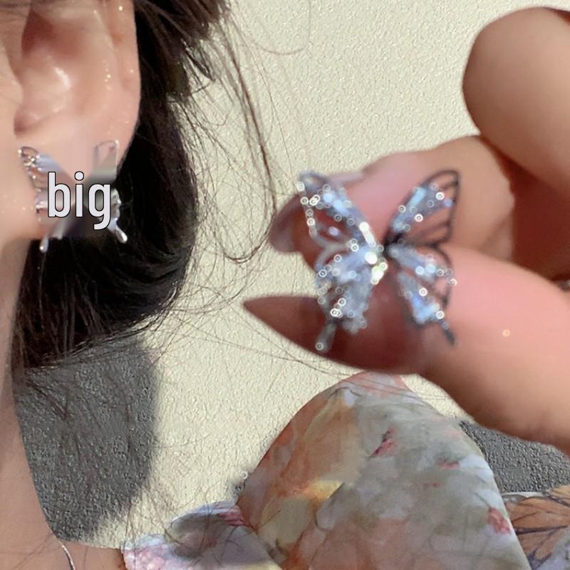 Fall in Love - Pink Zircon Butterfly Earrings: High-End, Light Luxury Design for Women (2025)