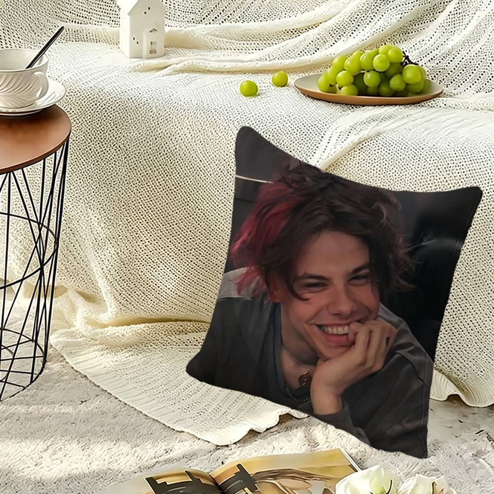 Y-YUNGBLUD Dom Harrison Alt Punk Pillow Case Sofa Living Room for Bedroom Headboard Backrest Cushion Square Nap Time