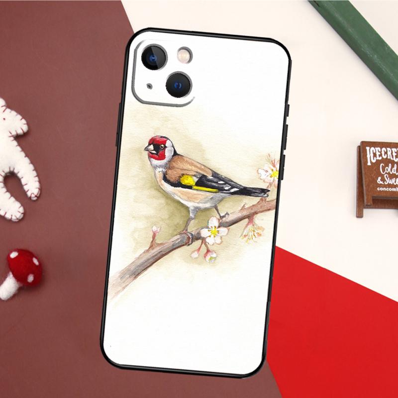 European Goldfinch Phone Case For iPhone 16 15 11 12 13 14 Pro Max X XR XS Max 6 14 Plus Soft Cover