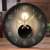 Modern Minimalist Wooden Round Silent Hanging Wall Clock, Suitable For Living Room, Office, Study Room, Bedroom, Home Decoration