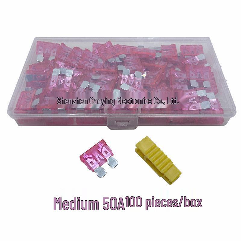 Car Fuse Box Set: Blade Fuses In Small, Medium, & Large (1A, 3A, 10A, 15A)