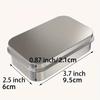 6-12pcs Aluminum Storage Boxes with Lids Portable Rectangular Metal Containers for Small Items Gift Cards Holder Home Organizers