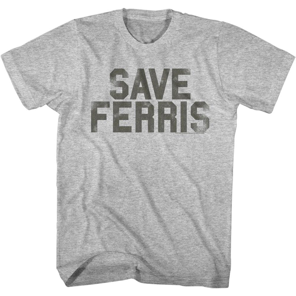 Ferris Bueller s Day Off Movie SAVE FERRIS Logo Men s T Shirt 3XL