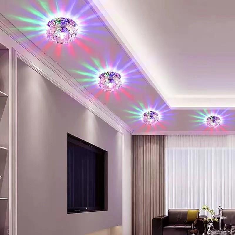 Stunning Crystal Led Recessed Downlight For Living Room Modern Ceiling Light Fixture
