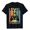 Level 14 Freigeschaltet Shirt Lustiger Videospieler 14. Geburtstagsgeschenk T-Shirt Neuheit T-Shirt Für Männer Baumwolle Tops T-Shirt Verbreitet