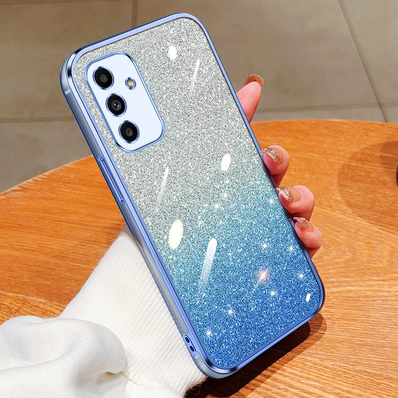 A04E A12 5G Luxury Glitter Silicone Case For Samsung galaxy A15 54 A25 34 A35 A55 A05s A14 16 A53 A52 Shockproof Back Cover Case