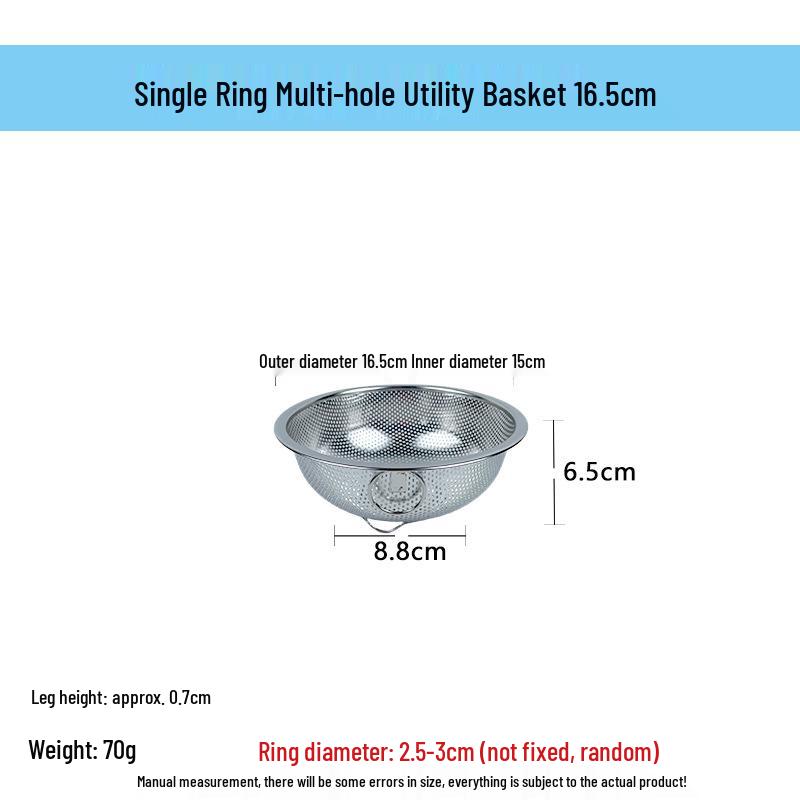 Stainless Steel Fine Mesh Multi-Purpose Colander and Strainer Basket
