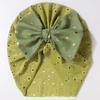 New children's hats, solid color bow baby pullover hats, summer breathable baby caps
