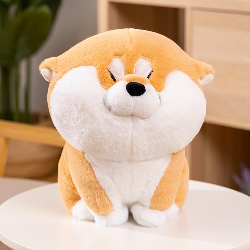 Adorable Cartoon Akita Dog Plush Toy Gentle Shiba Inu Puppy Stuffed Animal Dolls Accompany Sleeping Pillow Designed For Gifts