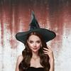 Halloween Leather Witch Wizard Hats Vintage Party Hat Headwear Props Decoration Cosplay Costume Accessories for Children Adult