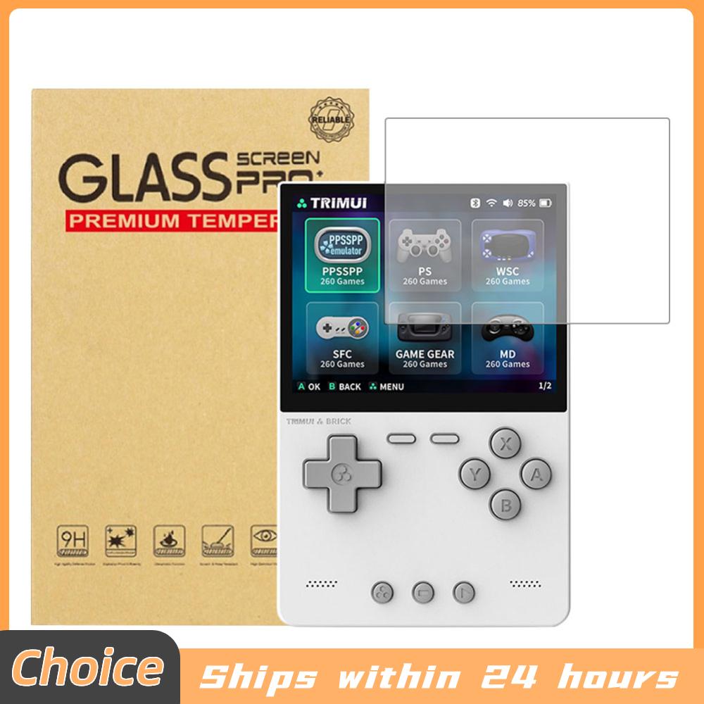 For Trimui Brick Game Console Screen Protector Film Anti-Scratch 9H Tempered Glass Protective Film Game Console Accessories