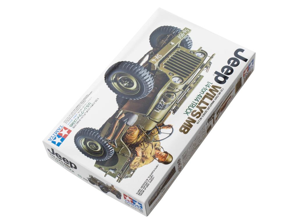 Tamiya 1/35 Militær Miniatyrserie Nr. 219 USA. Hærjeep Willys MB Plastmodell 35219