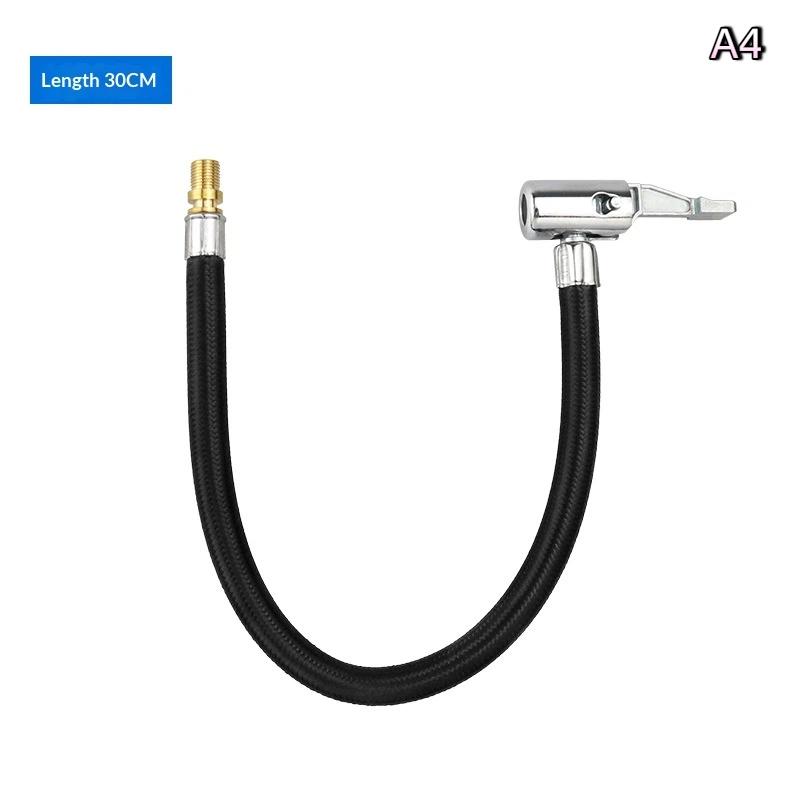 Flexible Car Tire Air Pump Hose Extension Tube Adapter With Secure Twist Fit for Precise Air Flow