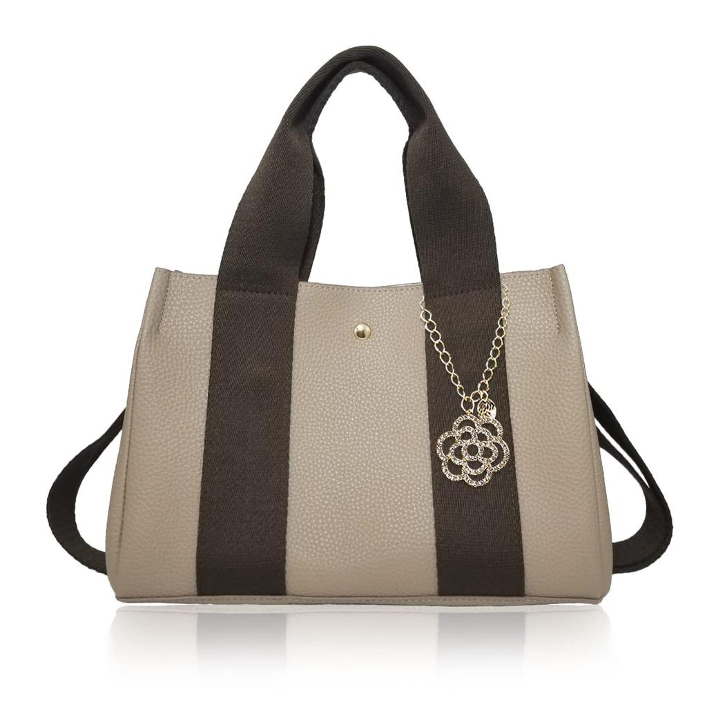 Gisele Mini Tote Shoulder Crossbody PU Perfect for or Any Large Bag X Brown Women's 2-Way Bag, Bag, Leather, Commuting, School, Occasion,