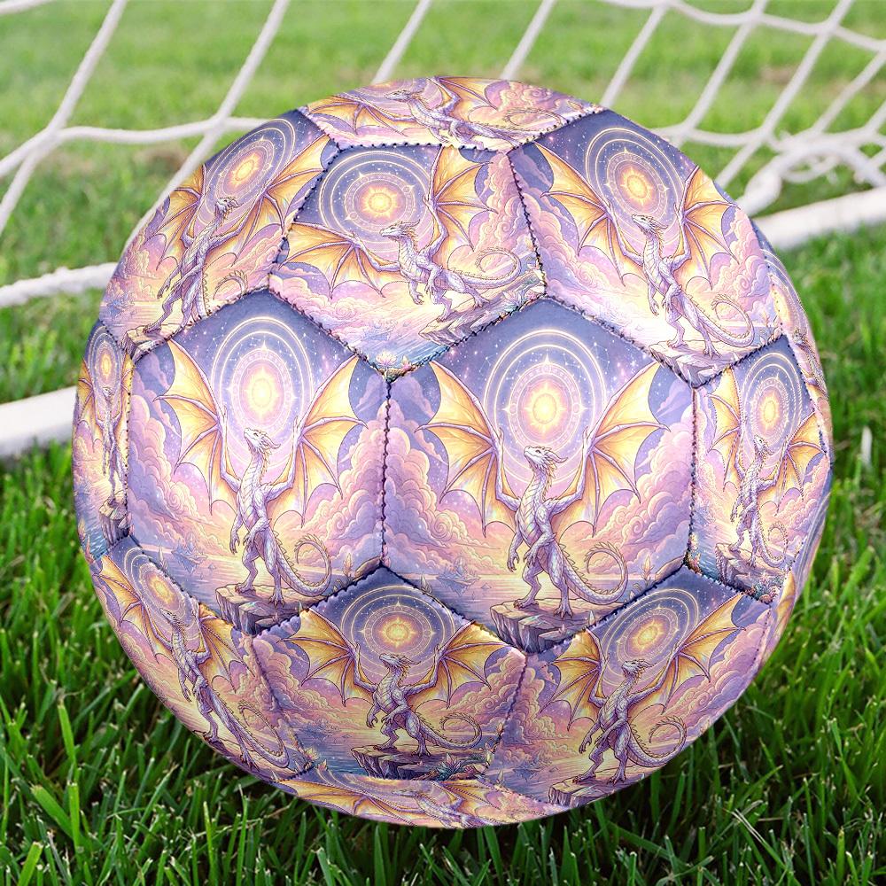 1pc Celestial Dragon Themed Soccer Ball, Size 5, Lightweight PVC Material, Outdoor Training Soccer Ball Gift. q62291