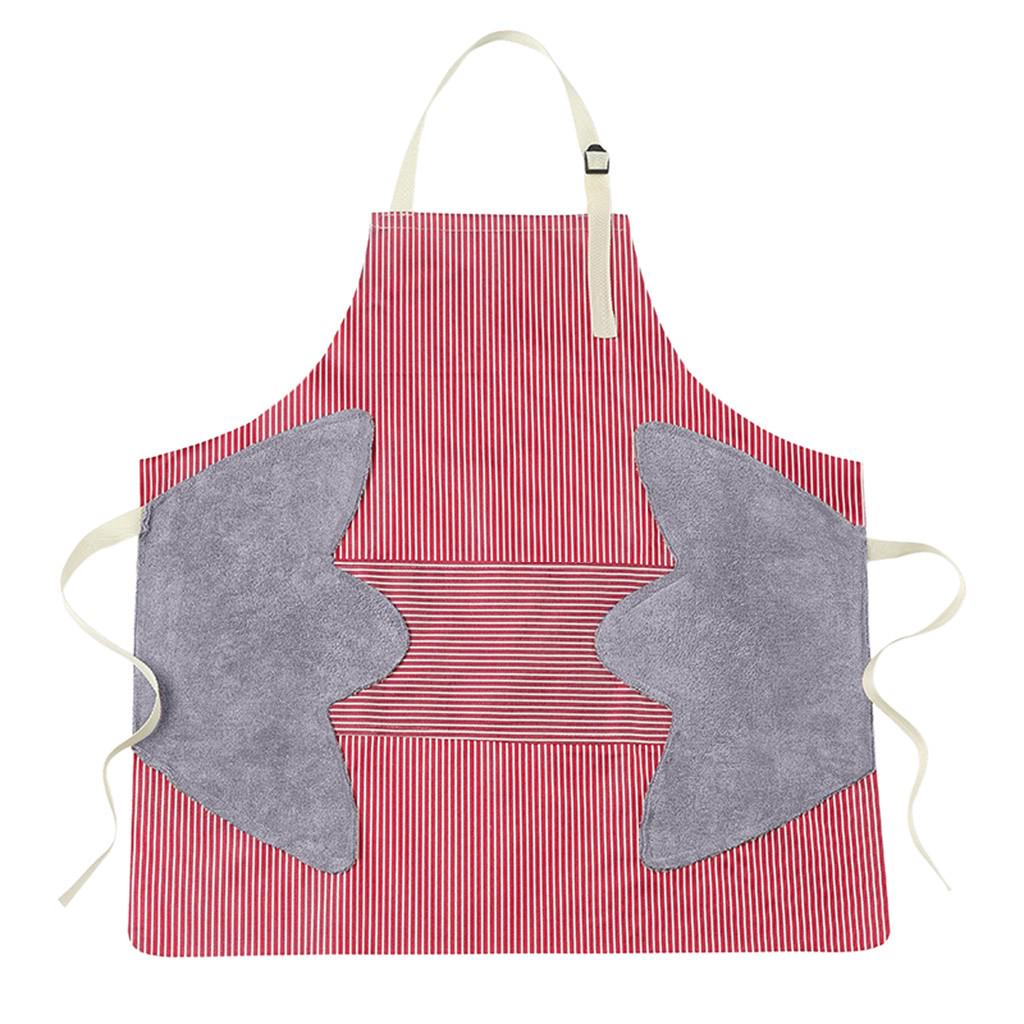 Strip Apron Home Kitchen Cooking Wipe Hands Pocket