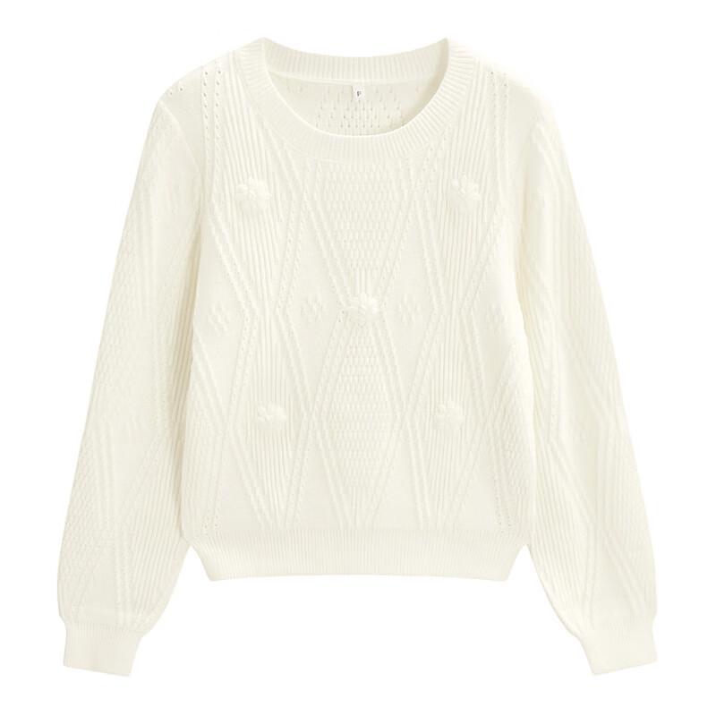 IEF French Style Quilted Knit Sweater
