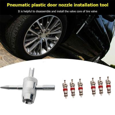 Tire Valve Stem Removal Tool Valve Stem Puller Tire Repair Tool Valve Core Truck Motorcycle Removal Tire Cleaning Tool