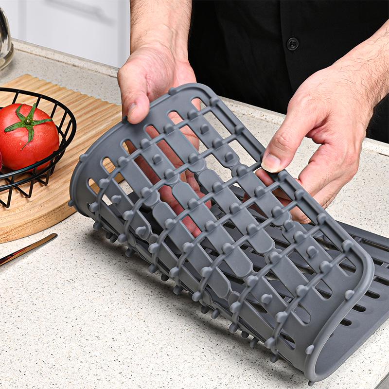 Heat-Resistant Wave Pattern Non-Slip Silicone Kitchen Mat