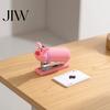 Functional Stapler for Receipts And Crafts Mini Cartoon Stapler, Cute Pig Shape, Portable Lightweight PVC Small Desktop Office Desk Shell Binding